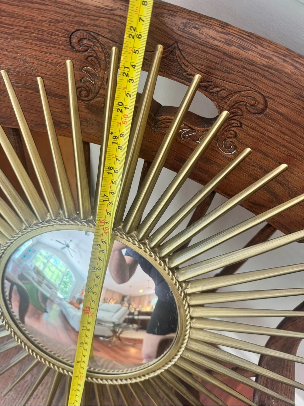 Ballard Designs Suzanne Kasler Sunburst Starburst Convex Mirror 22